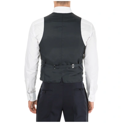 Shop Emporio Armani Men's Sweater Waistcoat Vest In Grey
