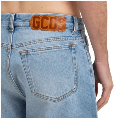 Shop Gcds Bermuda Shorts Pantaloncini In Light Blue