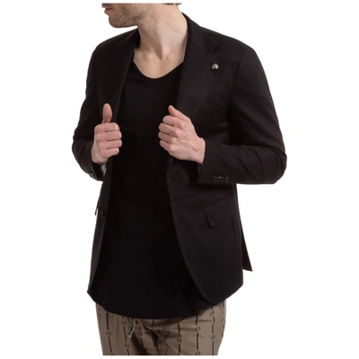 Shop Gabriele Pasini Men's Jacket Blazer  Roma In Black