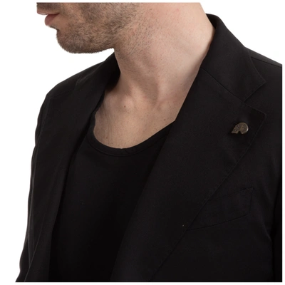 Shop Gabriele Pasini Men's Jacket Blazer  Roma In Black