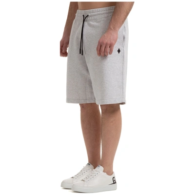 Shop Marcelo Burlon County Of Milan Bermuda Shorts Pantaloncini Men's Shorts Bermuda Cross In Grey