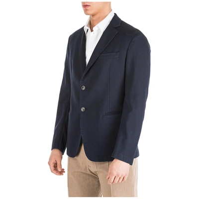 Shop Emporio Armani Men's Jacket Blazer In Blue