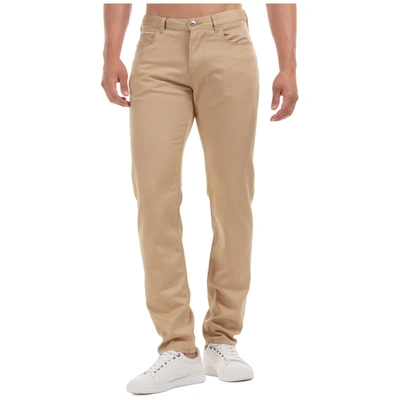 Shop Emporio Armani Men's Trousers Pants Slim Fit In Beige