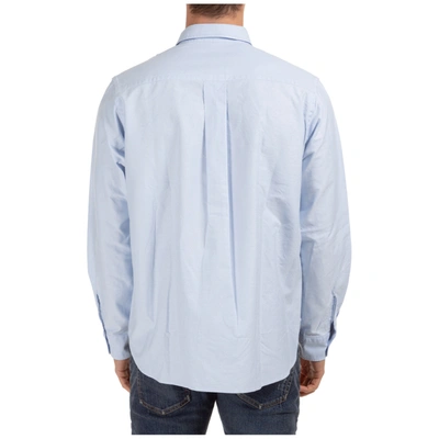 Shop Kenzo Men's Long Sleeve Shirt Dress Shirt In Light Blue
