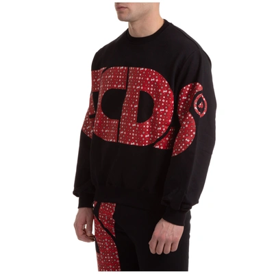 Shop Gcds Men's Sweatshirt Sweat  Macro Macro Logo In Black