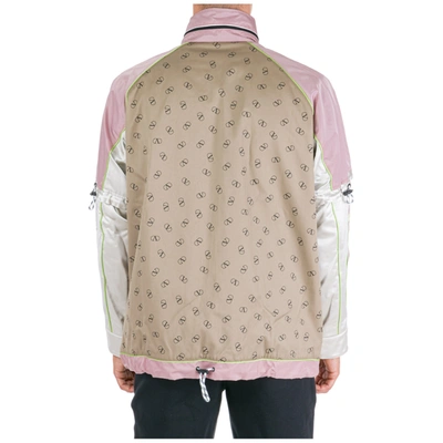 Shop Valentino Men's Outerwear Jacket Blouson In Beige