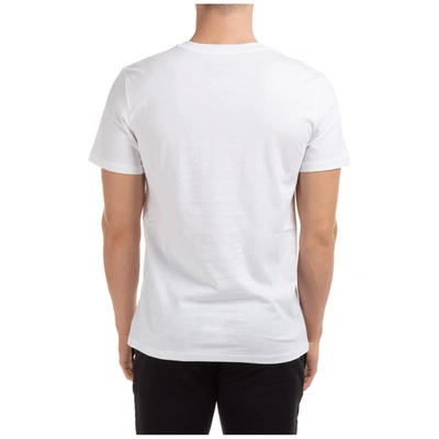 Shop Moschino Men's Short Sleeve T-shirt Crew Neckline Jumper In White