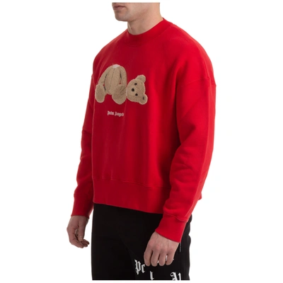 Shop Palm Angels Men's Sweatshirt Sweat  Bear In Red