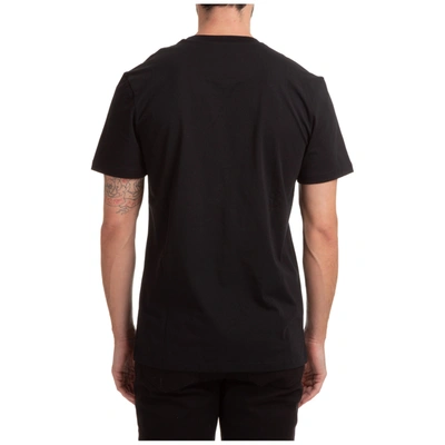 Shop Moschino Men's Short Sleeve T-shirt Crew Neckline Jumper In Black