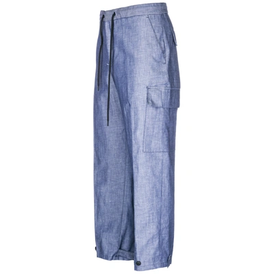 Shop Emporio Armani Men's Trousers Pants In Blue