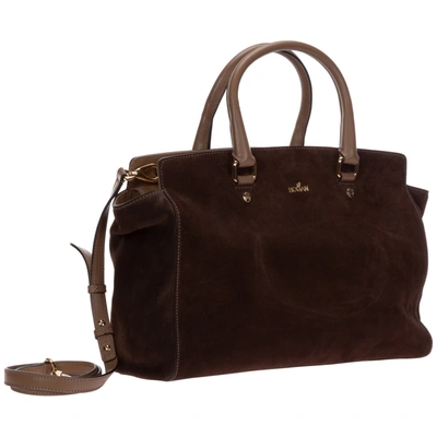 Shop Hogan Women's Handbag Cross-body Messenger Bag Purse In Brown