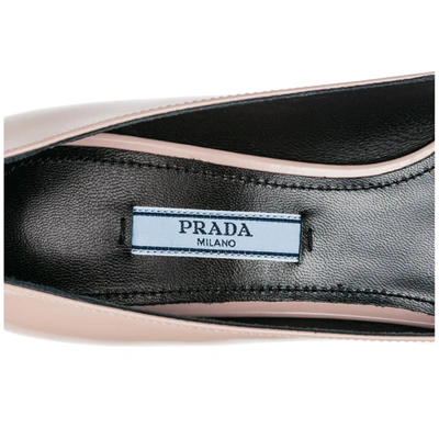 Shop Prada Women's Leather Pumps Court Shoes High Heel'opanca In Pink