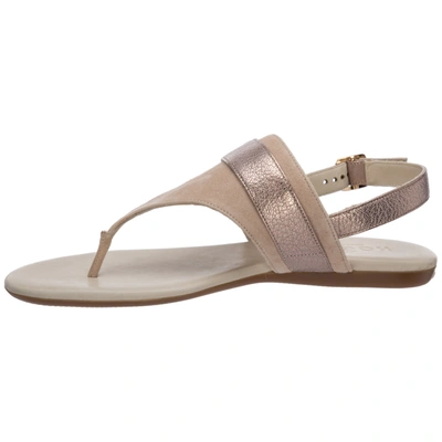 Shop Hogan Women's Suede Sandals In Beige