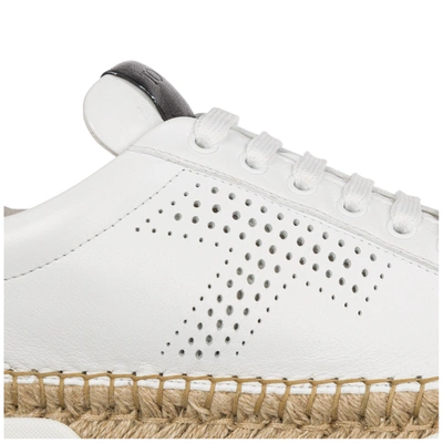 Shop Tod's Women's Shoes Leather Trainers Sneakers In White