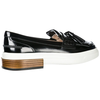 Shop Tod's Women's Leather Loafers Moccasins In Black