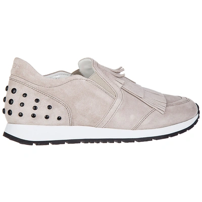 Shop Tod's Slip-on Shoes In Beige