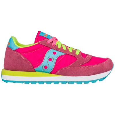 Saucony Jazz Original Pink/yellow Trainers In Fuchsia | ModeSens