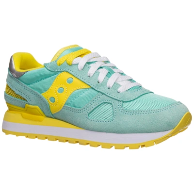 Shop Saucony Women's Shoes Suede Trainers Sneakers Jazz In Light Blue