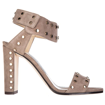 Shop Jimmy Choo Veto 100 Heeled Sandals In Brown