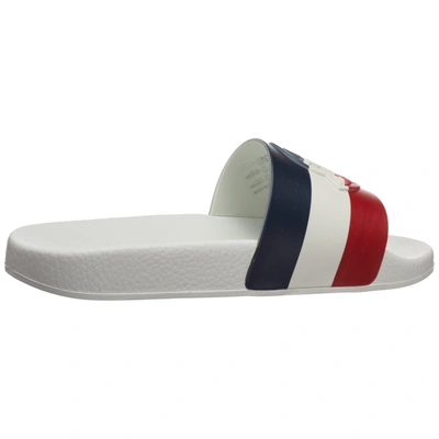 Shop Moncler Women's Slippers Sandals In White