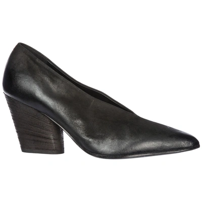 Shop Halmanera Women's Leather Pumps Court Shoes High Heel Rouge 01 In Black