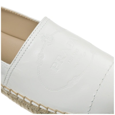 Shop Prada Women's Espadrilles Slip On Shoes In White