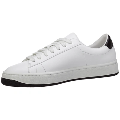 Shop Kenzo Women's Shoes Leather Trainers Sneakers  Kourt K Logo In White