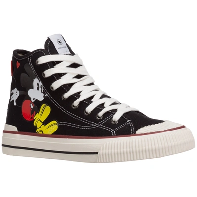 Shop Moa Master Of Arts Women's Shoes High Top Trainers Sneakers   Disney Mickey Mouse In Black