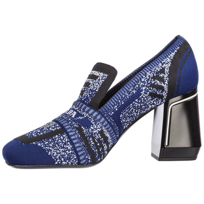 Shop Prada Women's Pumps Court Heel Shoes In Blue