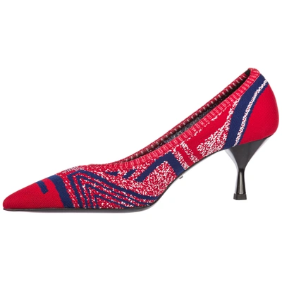 Shop Prada Women's Pumps Court Heel Shoes In Red