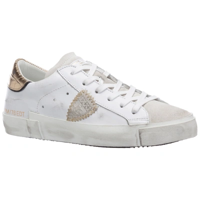Shop Philippe Model Women's Shoes Leather Trainers Sneakers  Prsx In White