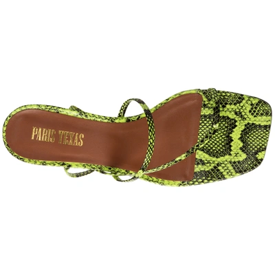 Shop Paris Texas Women's Leather Heel Sandals In Green