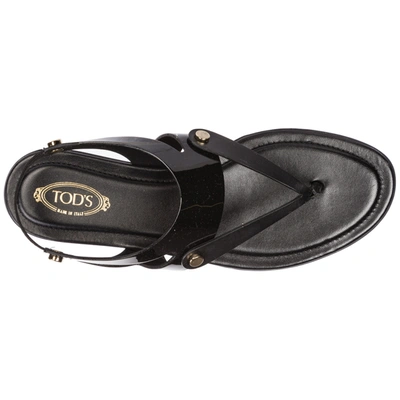 Shop Tod's Women's Sandals In Black