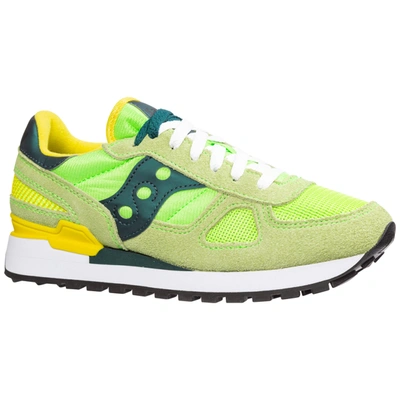 Shop Saucony Women's Shoes Suede Trainers Sneakers Shadow O In Green