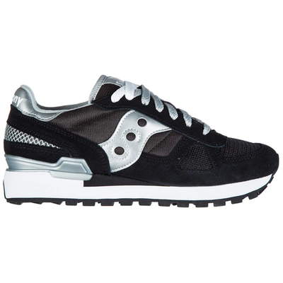 Shop Saucony Women's Shoes Suede Trainers Sneakers  Shadow O In Black