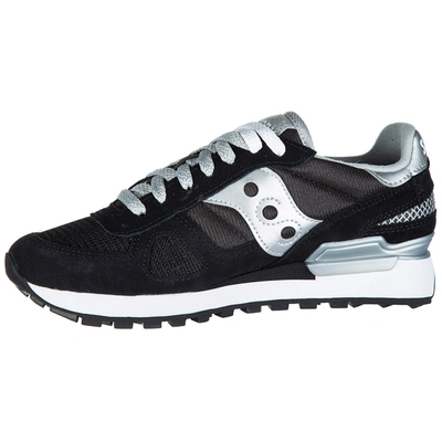 Shop Saucony Women's Shoes Suede Trainers Sneakers  Shadow O In Black