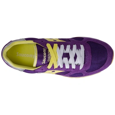 Shop Saucony Women's Shoes Suede Trainers Sneakers Shadow Original In Purple