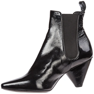 Shop Premiata Women's Leather Heel'ankle Boots Booties In Black