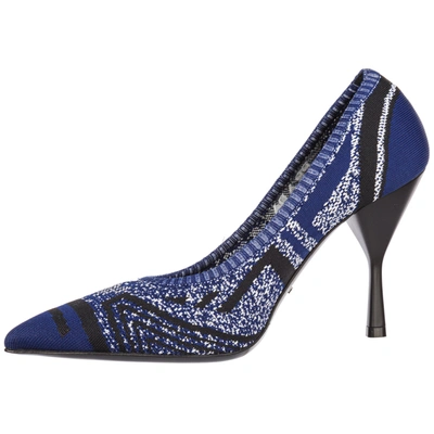 Shop Prada Women's Pumps Court Heel Shoes In Blue