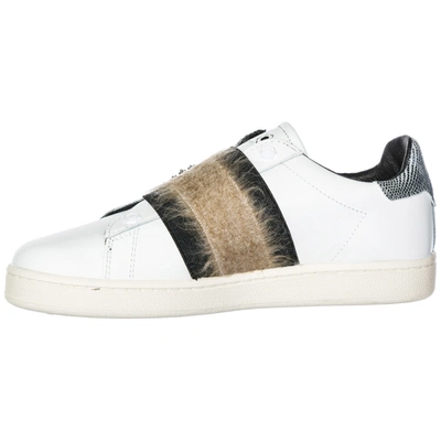 Shop Moa Master Of Arts Women's Leather Slip On Sneakers In White