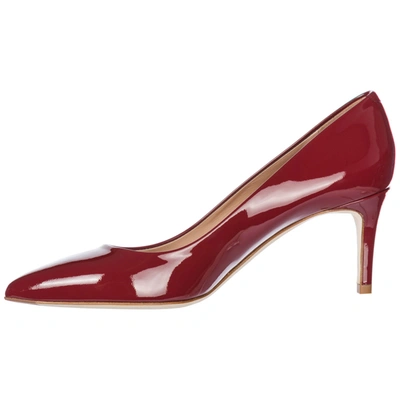 Shop Sergio Levantesi Women's Leather Pumps Court Shoes High Heel Glory In Red