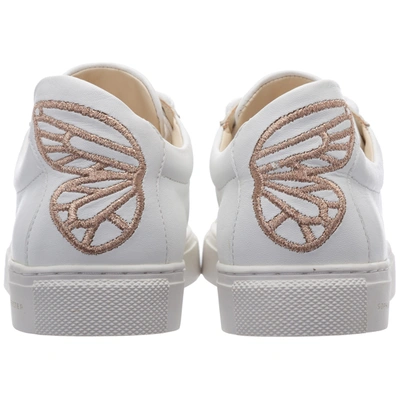 Shop Sophia Webster Women's Shoes Leather Trainers Sneakers Butterfly In White