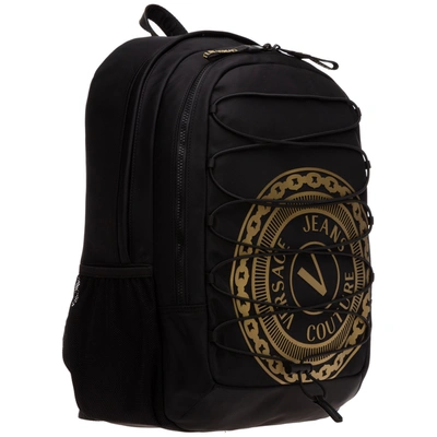 Shop Versace Jeans Couture Men's Rucksack Backpack Travel In Black