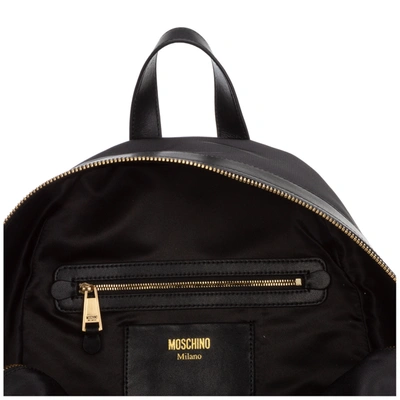 Shop Moschino Men's Rucksack Backpack Travel In Black