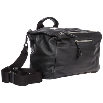 Shop Givenchy Men's Bag Handbag Genuine Leather  Pandora In Black