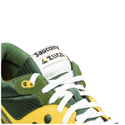 Shop Saucony Men's Shoes Suede Trainers Sneakers Azura In Green