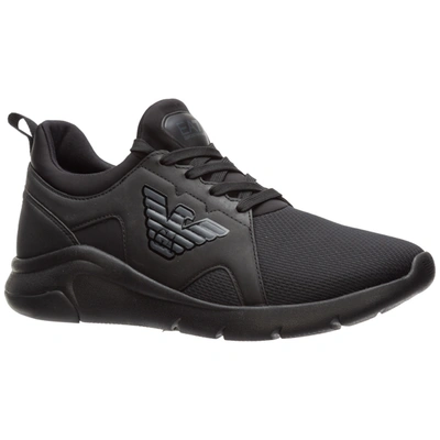 Shop Ea7 Men's Shoes Trainers Sneakers In Black