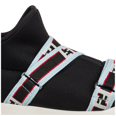 Shop Fendi Girls Shoes Baby Child Sneakers In Black
