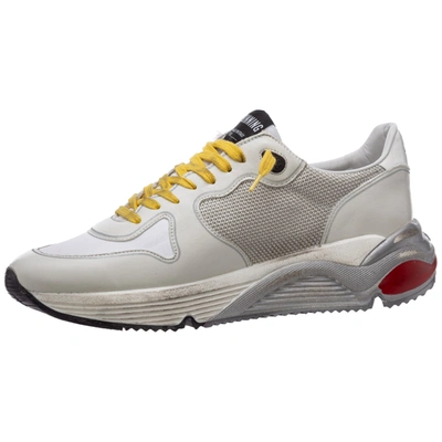 Shop Golden Goose Men's Shoes Leather Trainers Sneakers Running Sole In White