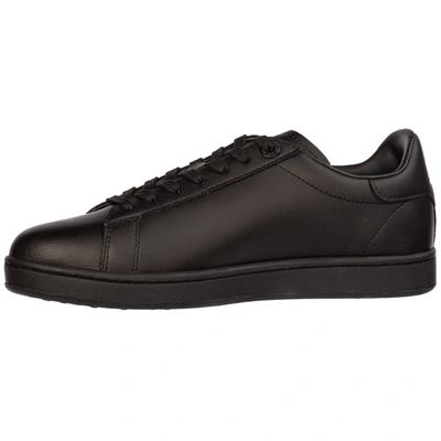 Shop Ea7 Men's Shoes Leather Trainers Sneakers  New Classic Cc In Black